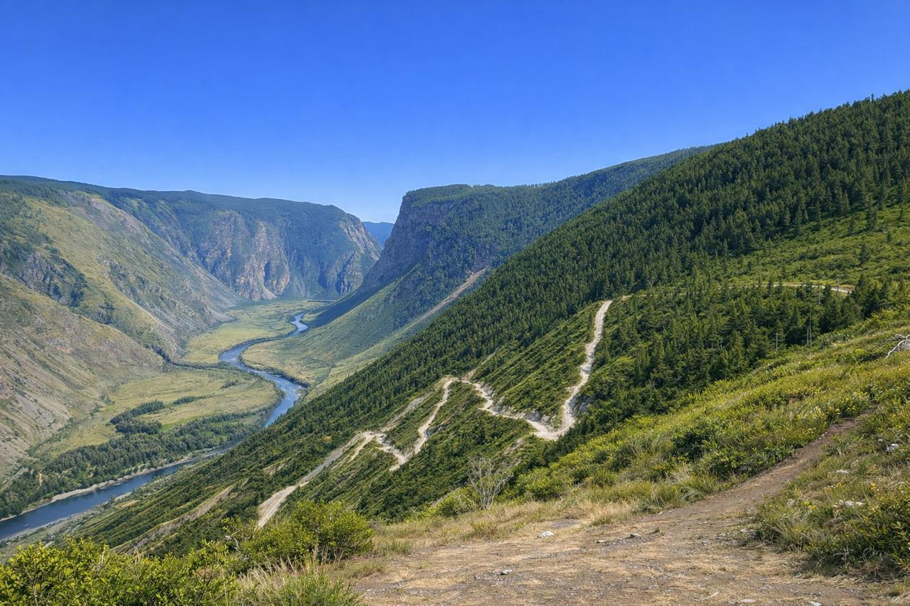 Перевал Кату-Ярык, долина Чулышмана